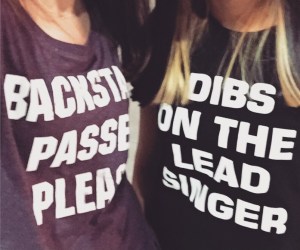 Our AWESOME concert shirts! 