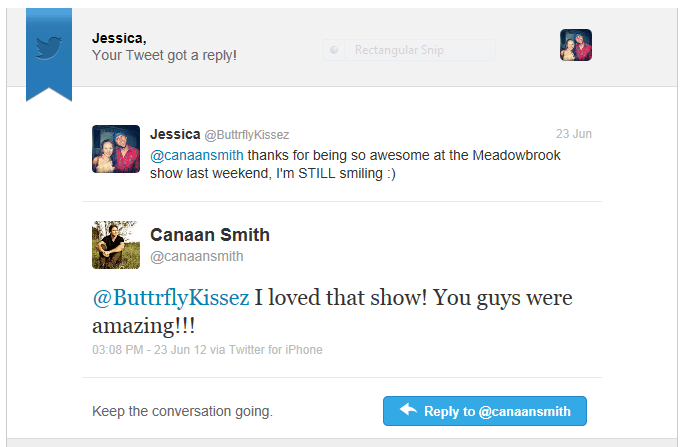 canaan smith reply